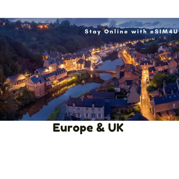 Europe & UK eSIM (30 Countries) up to 50GB - esim4u