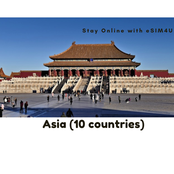 Asia eSIM (10 Countries) up to 20GB
